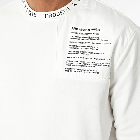 Project X Paris - Sudadera con cuello redondo 2120112 Blanco