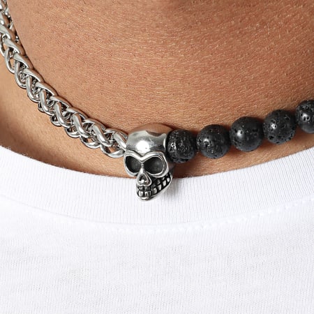 California Jewels - Collar de plata negra