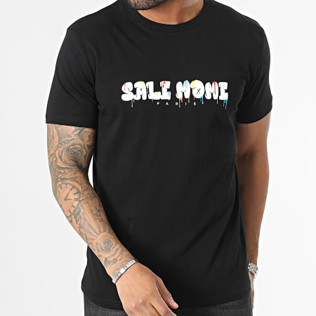 Sale Môme Paris - Tee Shirt Nounours Paint Noir