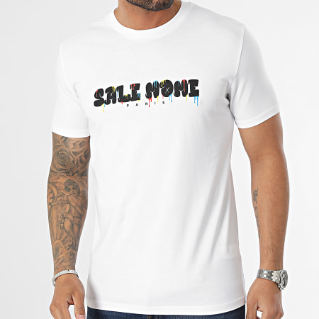 Sale Môme Paris - Camiseta Gorilla Paint Blanca