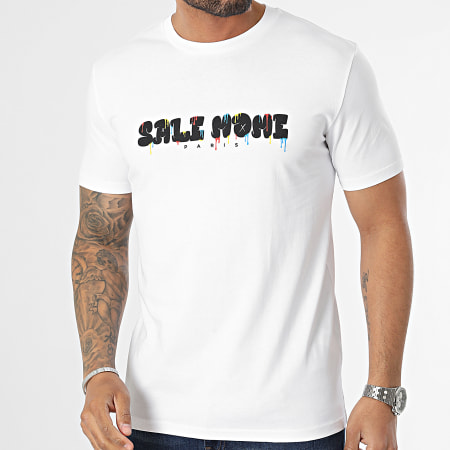 Sale Môme Paris - Tee Shirt Nounours Paint Blanc