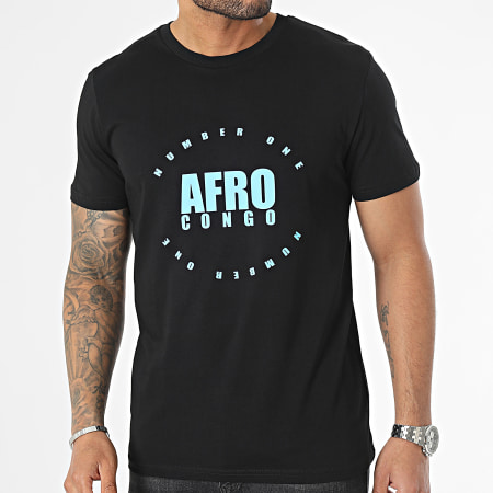 INNOSS'B - Tee Shirt Afro Congo Noir Bleu