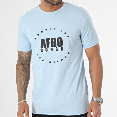 INNOSS'B - Maglietta Afro Congo Azzurro Nero