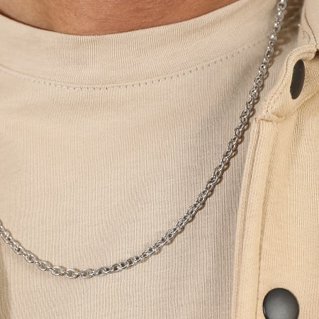 LBO - Collana Forcat a maglie d'argento da 4 mm