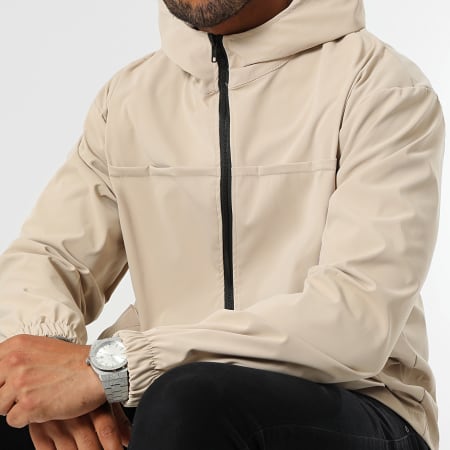 LBO - 0137 Licht Beige Hooded Zip Jacket