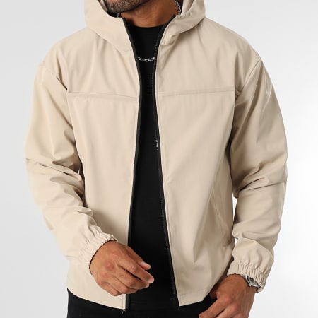 LBO - 0137 Licht Beige Hooded Zip Jacket