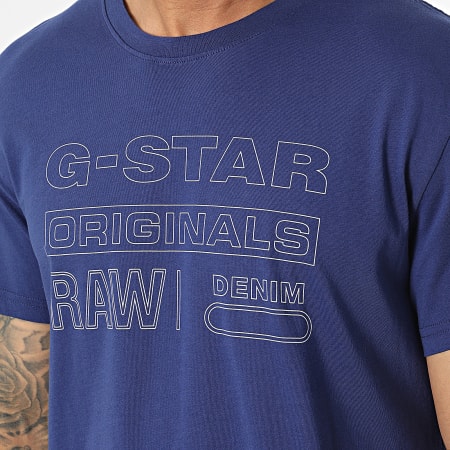 G-Star - Camiseta Originals Azul Real
