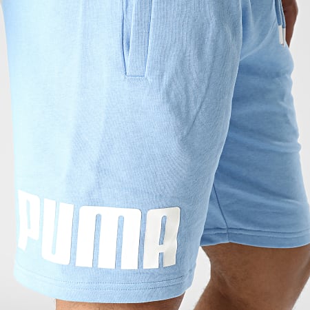 Puma - Short Jogging Power 673379 Bleu Clair