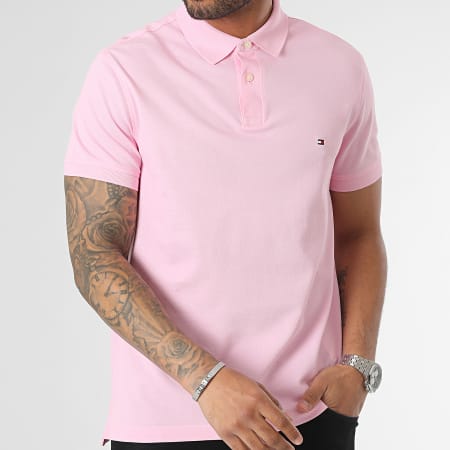 Tommy Hilfiger - Polo Manches Courtes Regular Polo 1985 7770 Rose