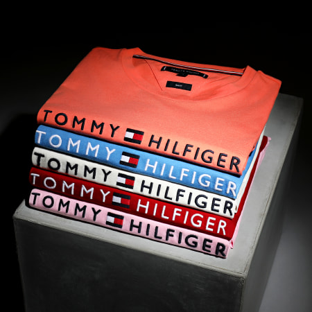 Tommy Hilfiger - Camiseta Tommy Logo 1797 Rojo