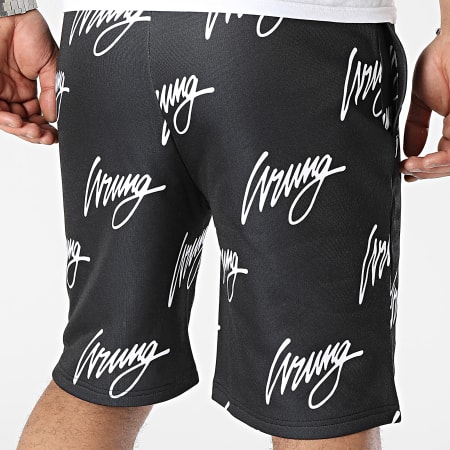 Wrung - Sign Jogging Shorts Negro