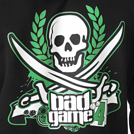 Zesau - Sudadera Bad Game 4 Negro Verde