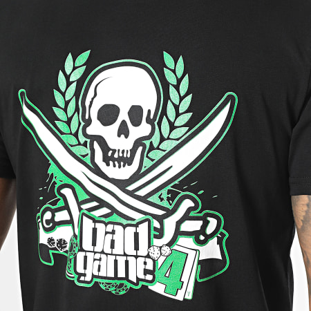 Zesau - Tee Shirt Bad Game 4 Noir Vert