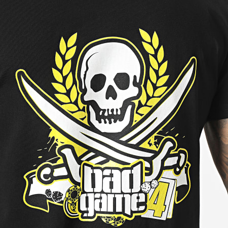 Zesau - Tee Shirt Bad Game 4 Noir Jaune