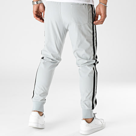 Classic Series - Pantalones de chándal con bandas grises