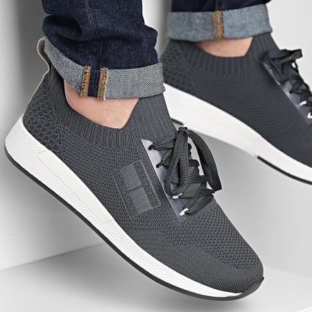 Tommy Jeans - Zapatillas Knitted Runner 1225 New Charcoal