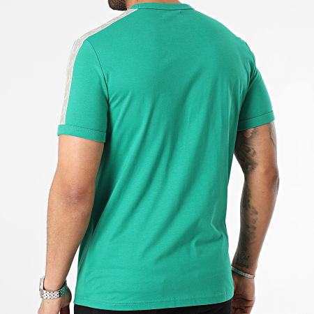 Fred Perry - Camiseta de tirantes con cinta de contraste M4613 Verde