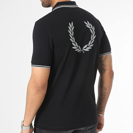 Fred Perry - Polo Manches Courtes Back Graphic M5603 Noir