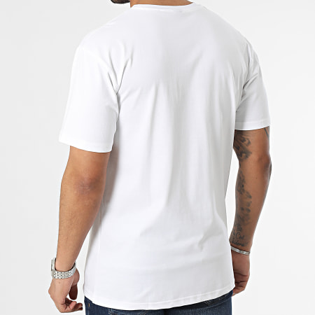 John H - Camiseta Bolsillo Blanco Gris