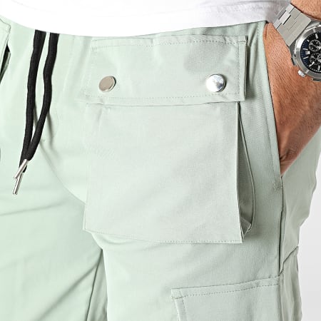 John H - Pantalones cortos cargo verde claro