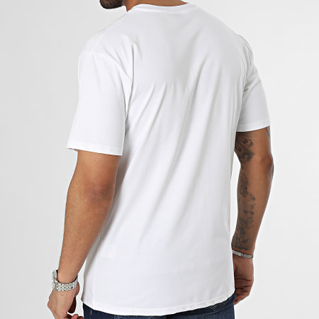 John H - Camiseta Bolsillo Blanco Beige