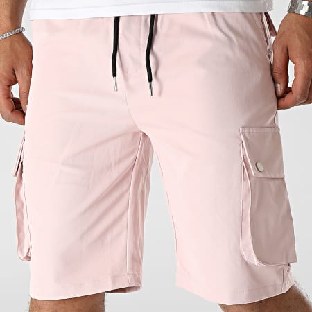 John H - Pantalones cortos Cargo rosa