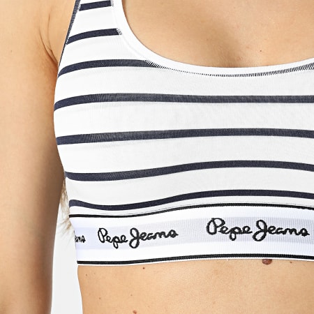 Pepe Jeans - Brassière Femme Stripes PLU10927 Blanc