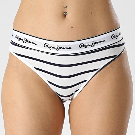 Pepe Jeans - Culotte Femme Stripes PLU10929 Blanc