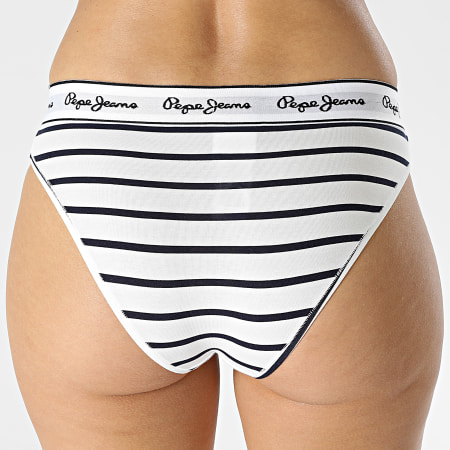 Pepe Jeans - Culotte Femme Stripes PLU10929 Blanc