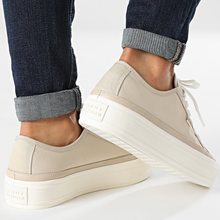 Tommy Hilfiger - Sneakers Donna Essential Vulcan Canvas 7359 Light Sandalwood