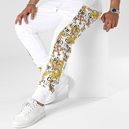 Versace Jeans Couture - Pantalón de chándal Renaissance 74GAA3C0-FS063 Blanco