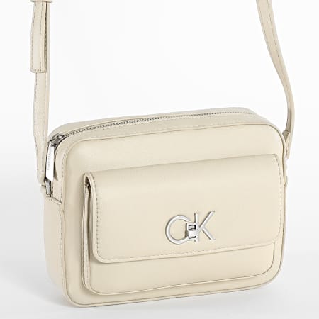 Calvin Klein - Bolsa para cámara Re-Lock 0762 Beige