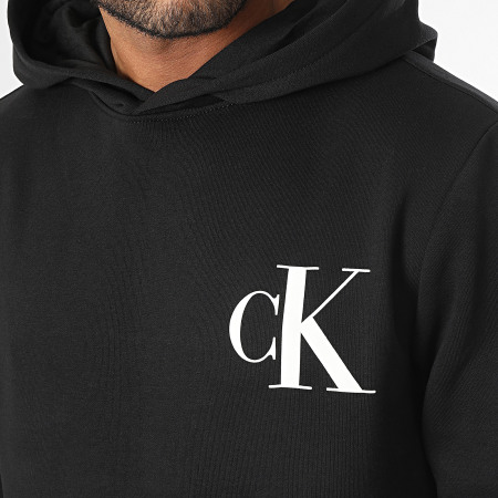Calvin Klein - Sudadera con capucha Color Monogram Graph 4699 Negra