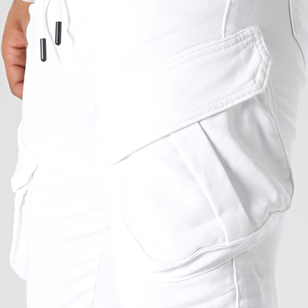 KZR - Pantalon Cargo Blanc