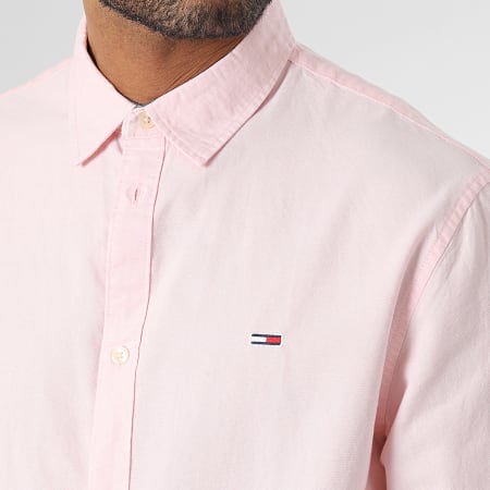 Tommy Jeans - Chemise Manches Longues Classic Oxford 5408 Rose