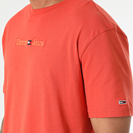 Tommy Jeans - Tee Shirt Classic Small Text 6825 Orange