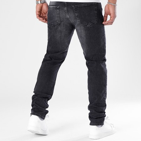 LBO - Jeans dal taglio regolare con trattamento Destroy 2678 Denim Nero