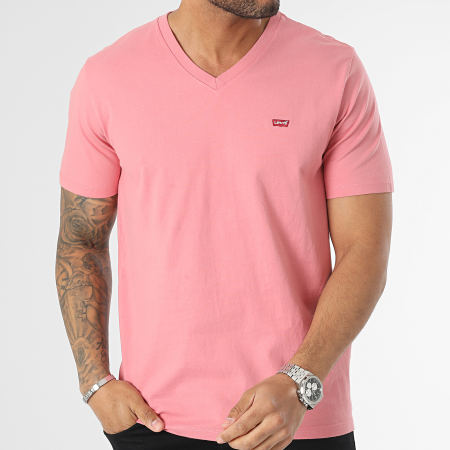 Levi's - Camiseta cuello pico 85641 Rosa
