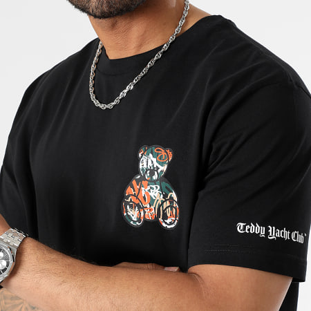 Teddy Yacht Club - Oversize Camiseta Large Essentials Art Series Naranja Negro