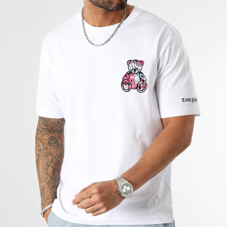 Teddy Yacht Club - Camiseta Oversize Large Essentials Art Series Rosa Blanco