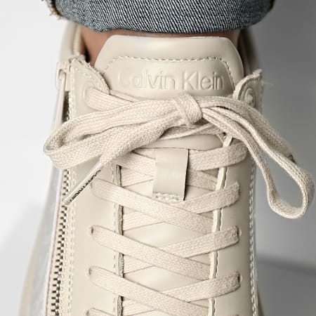 Calvin Klein - Baskets Low Top Lace Up 1059 Outline Mono Beige