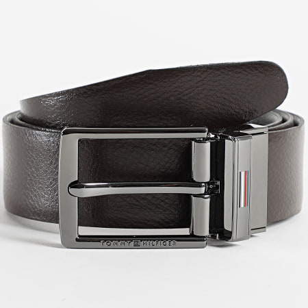 Tommy Hilfiger - Omkeerbare Zakelijke Riem 1226 Zwart Bruin