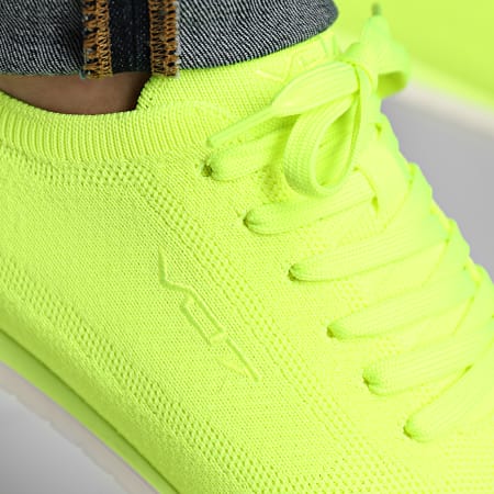 VO7 - Baskets Yacht Knit Fluo Yellow