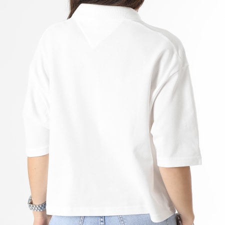 Tommy Hilfiger - Polo Manches Courtes Femme Modern Relax 8880 Blanc