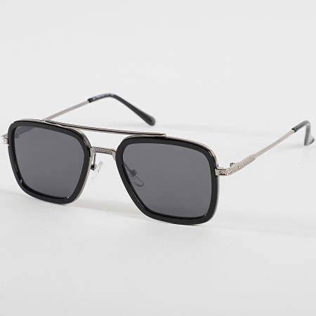 Lunettes De Soleil Vintage On Line 9536 - Monture Argent Métal - Démi-monture - Neuf Avec étiquettes - Allemagne