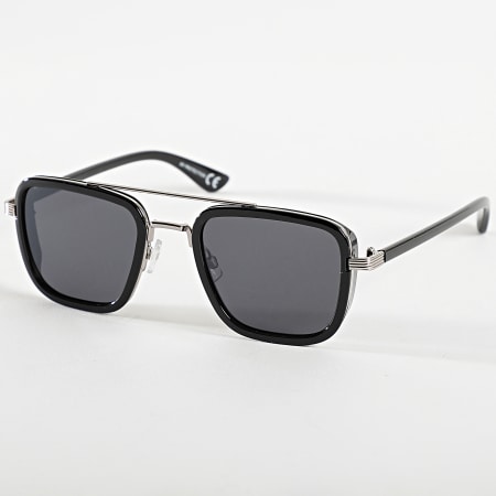 Lunettes De Soleil Vintage On Line 9536 - Monture Argent Métal - Démi-monture - Neuf Avec étiquettes - Allemagne