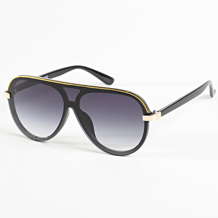 Lunettes De Soleil Guess GU7831 – Noir Brillant, Verres Fumé Dégradé, Style Féminin, Plastique Léger