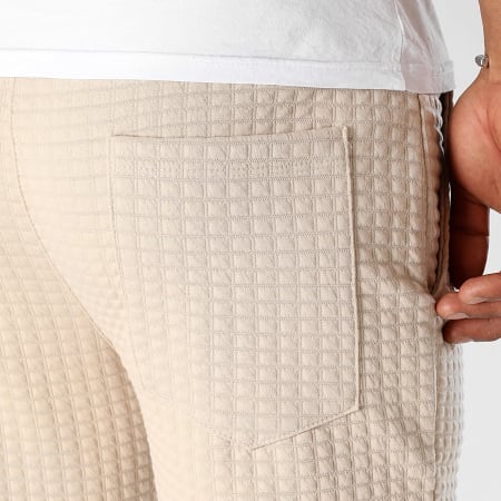 LBO - Square 0118 Pantalones de chándal texturizados beige