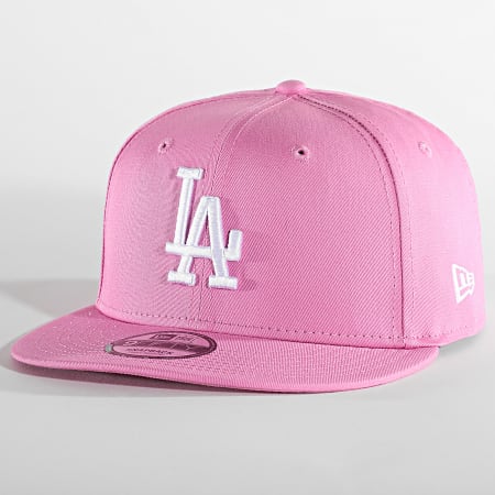 Cappello Snapback Unisex In Lana E Acrilico, Tesa Piatta 7,2 Cm, Visiera Piatta, Regolabile, Modello Bk Flat Brim Rosa, Taglia Unica (55-60 Cm) - 2