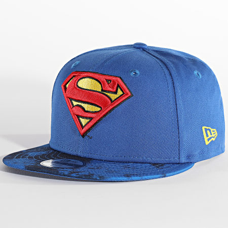 New Era - Cappellino Snapback per bambini 9Fifty DC Comics Superman Blu Reale